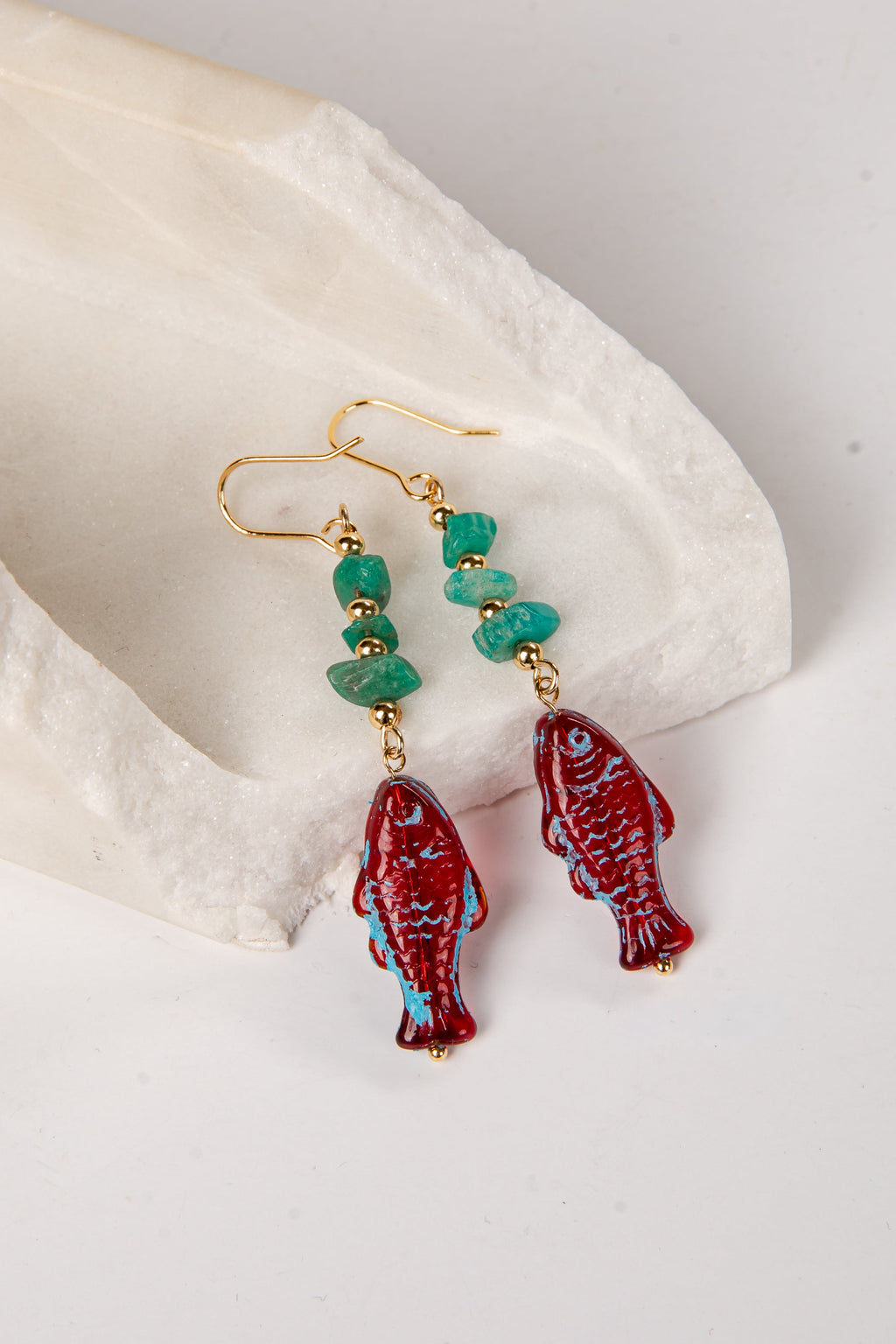 Reagan Fish Drop Earrings