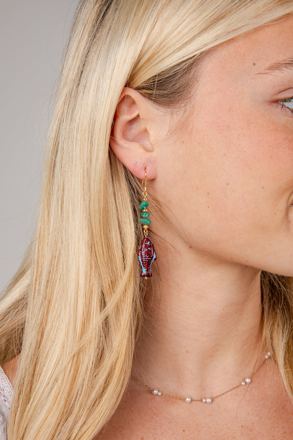 Reagan Fish Drop Earrings